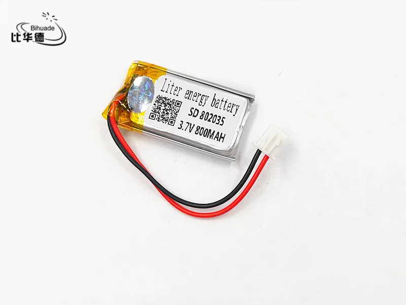 XHR2.54 800 мАч 802035 перезаряжаемые батареи 3 7 В полимерный литиевый|rechargeable battery|lithium