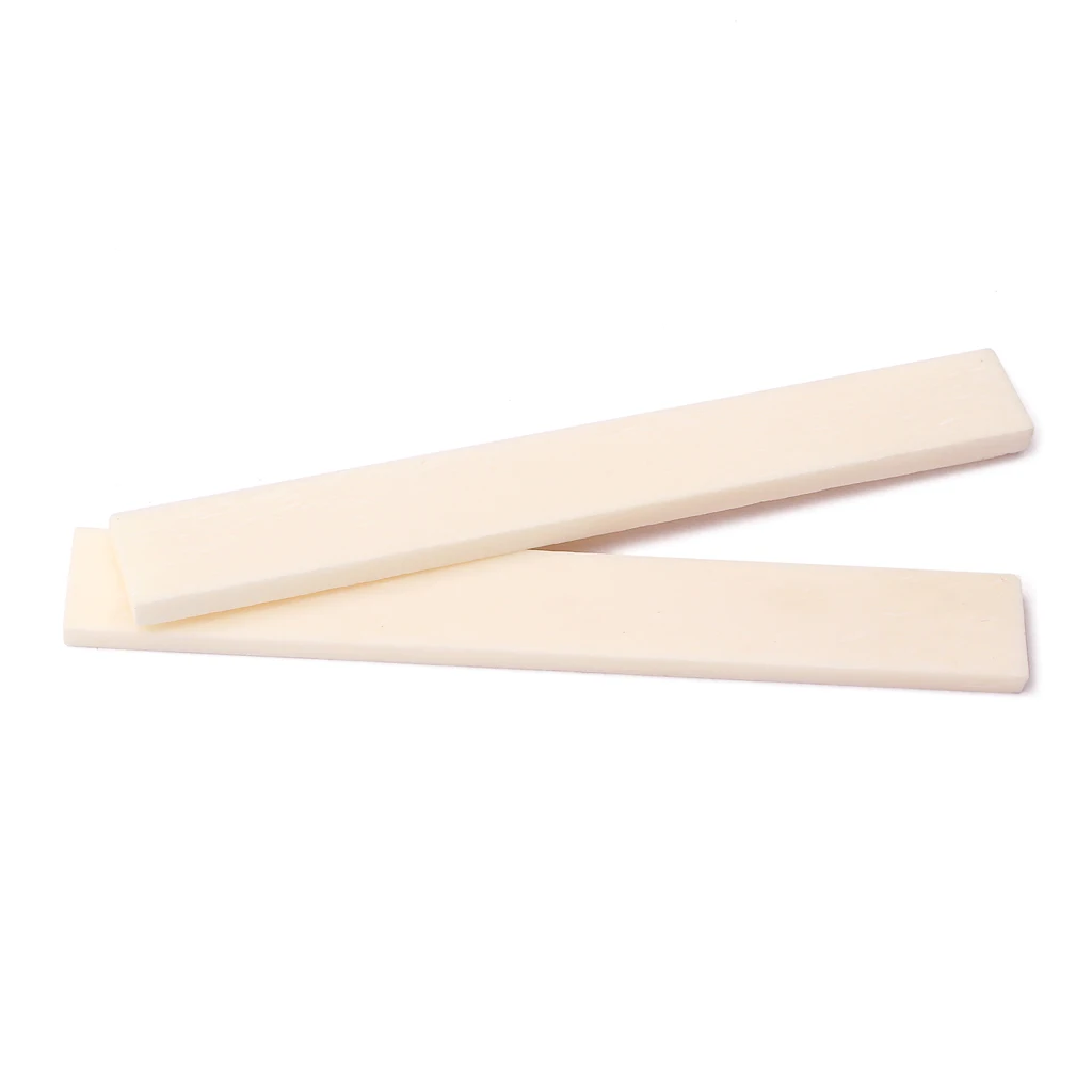 

5x Bone Nut Saddle Guitar Parts Uncarved Unslotted DIY Your Own Saddle Nuts