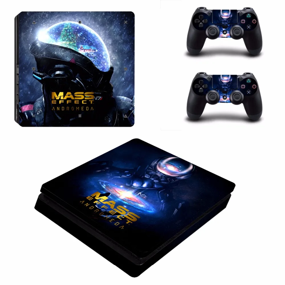 Игра Mass Effect Андромеда PS4 тонкая кожа Стикеры для Sony Игровые приставки 4 консоли и 2