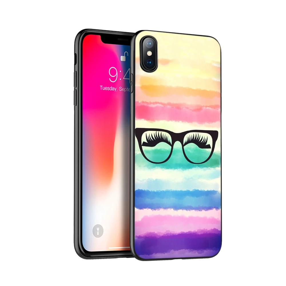 Черный чехол из термопластичного полиуретана для iphone 5 5s SE 2020 6 6s 7 плюс 8x10