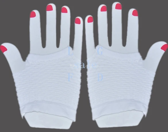 2015 Fashion 1 Pair Nice Sexy Nylon Net Gloves Evening Party Dress Short Driver Black/White | Аксессуары для одежды