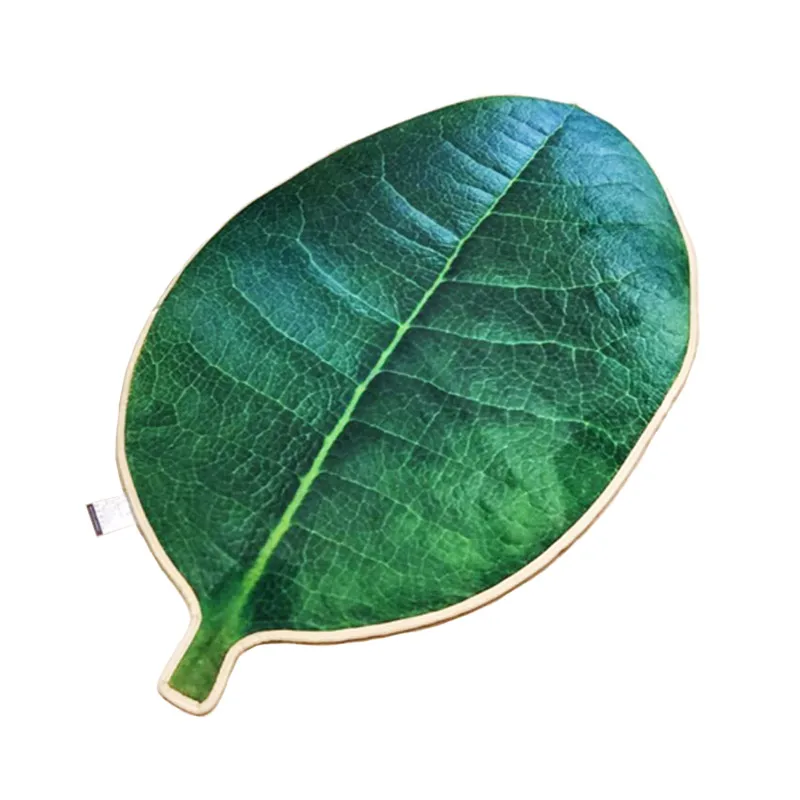 3D дизайн зеленый узор листья гостиная спальня коврик нескользящий ванная кухня