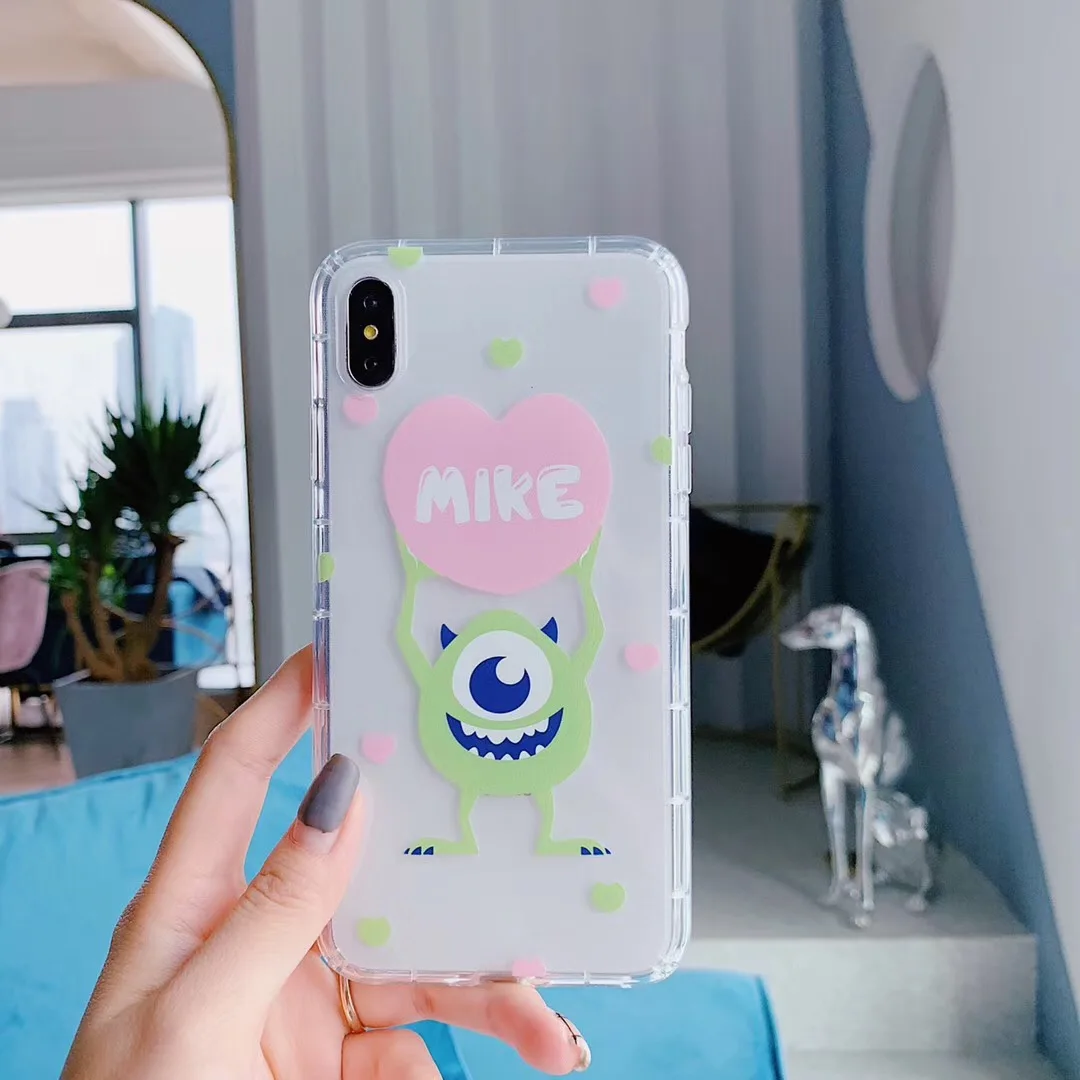 Classic cartoon mike sulley phone case for iphone 6 6s 8 7 plus x xs max xr lovely clear Alien soft tpu Cover Fundas |