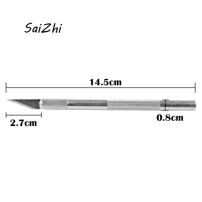 6 шт. лезвия Нескользящие металлические гравировальные ножи овощные Фрукты Нож