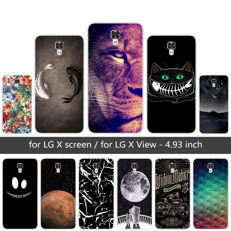 Прозрачный силиконовый чехол для LG X Screen/X View из ТПУ Screen K500N K500DS телефона с