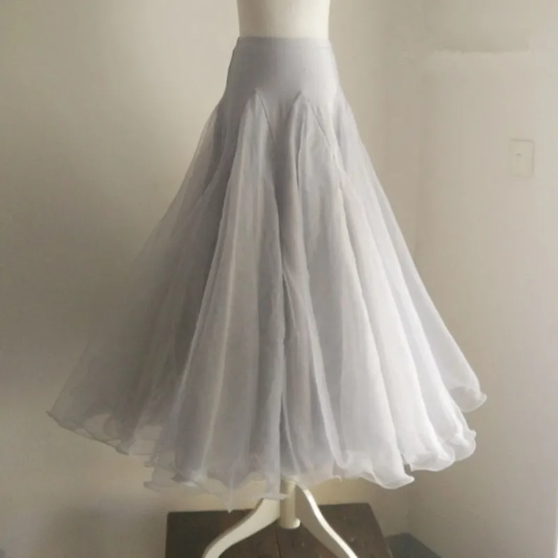 Бальные Танцевальные юбки для женщин сальсы длинные вальс стандартный бальный