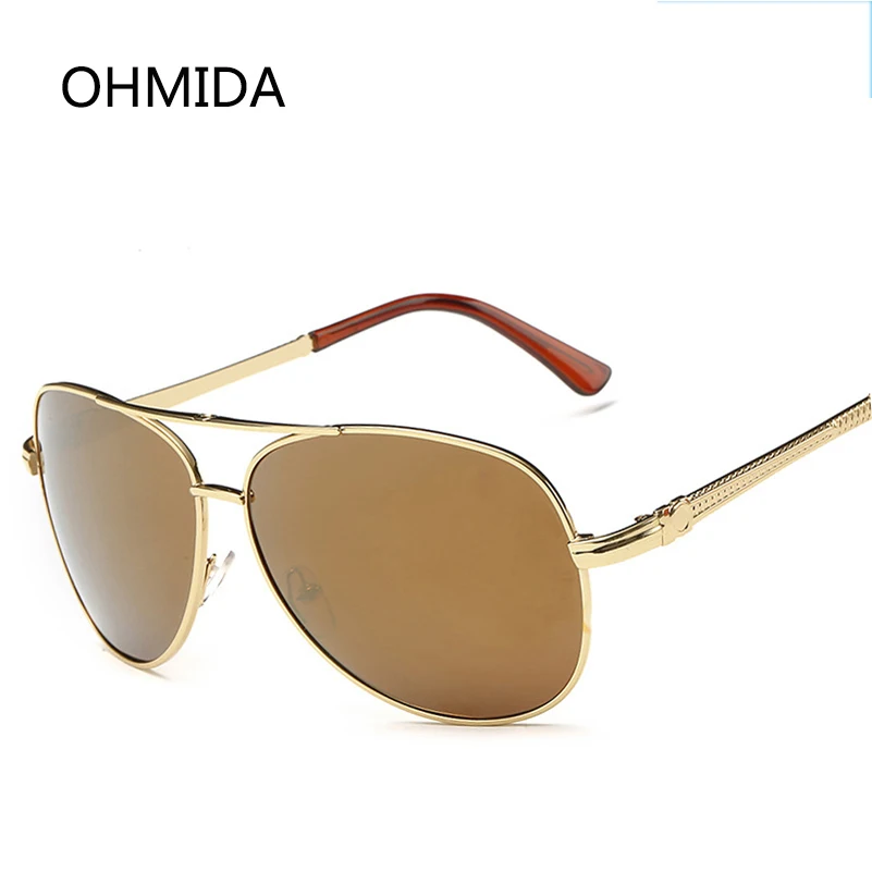 OHMIDA New Fashion Polarized Sunglasses Men Driving Sun Glasses Male Vintage Shades Goggle Polaroid Pilot Women UV400 | Аксессуары для