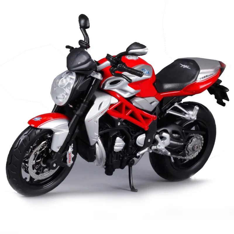 Maisto 1:12 mv agusta F4 1090 RR мотоцикл литье под давлением красный серебристый модель