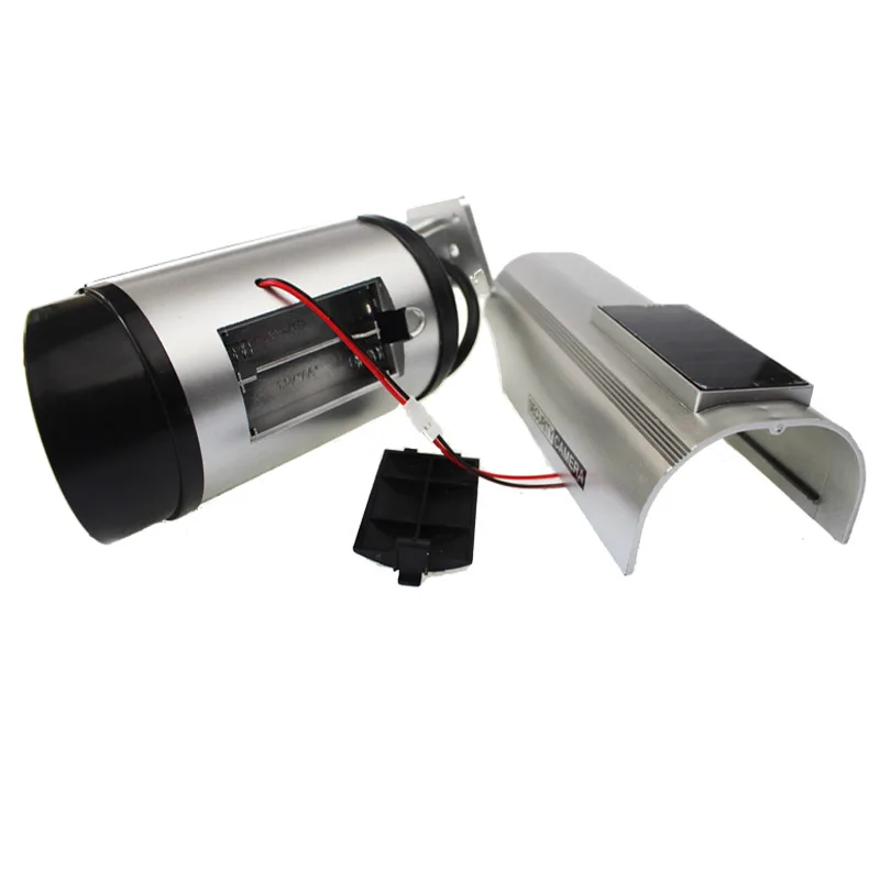 Dummy Camera Solar Battery Powered Flicker Blink LED Fake Indoor Outdoor Surveillance Security Bullet CCTV | Безопасность и защита