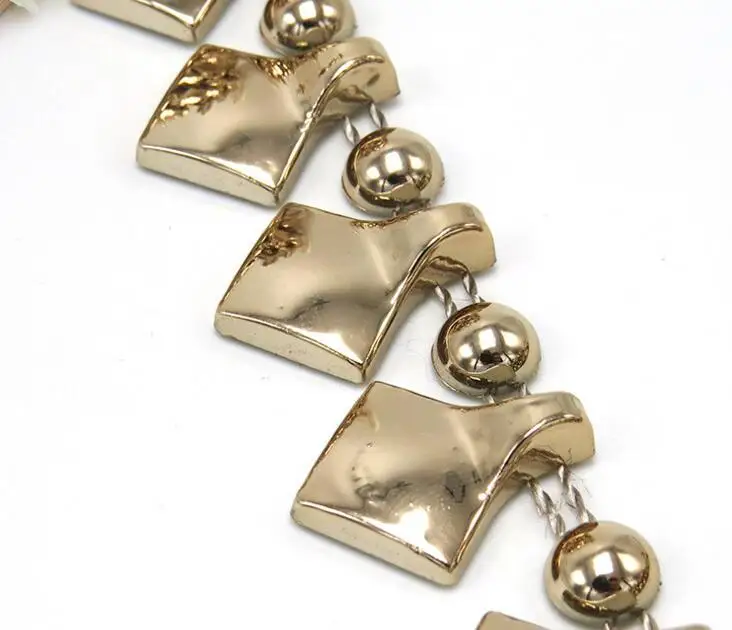 20 ярдов полукруглые бусины с кисточками УФ покрытием цепочкой для шитья Apperal Bag