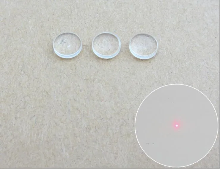 

CHJK-6 High quality Laser Lens, Focus Lens , Size: 6X2mm, Focal length: 10mm, Glass materials, Clean surface