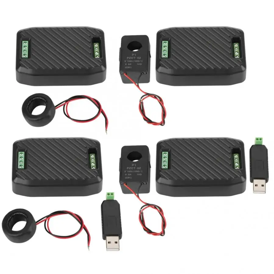 PZEM-016 100A Многофункциональный измеритель напряжения тока коэффициент мощности