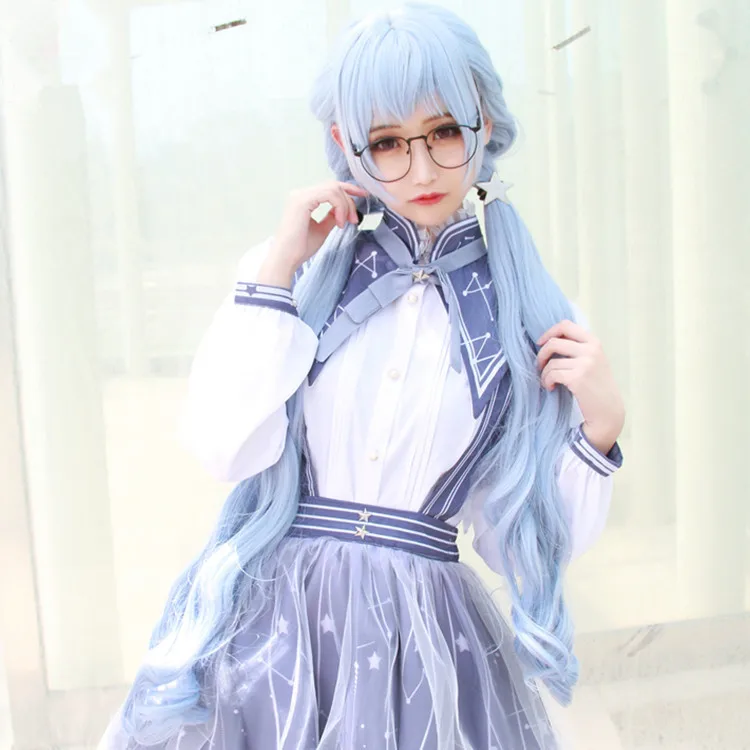 Чудо Никки, аниме, косплей, Nikki cos, вечерние, для Хэллоуина, для мужчин и женщин, японская Лолита, платье, набор, косплей, костюм