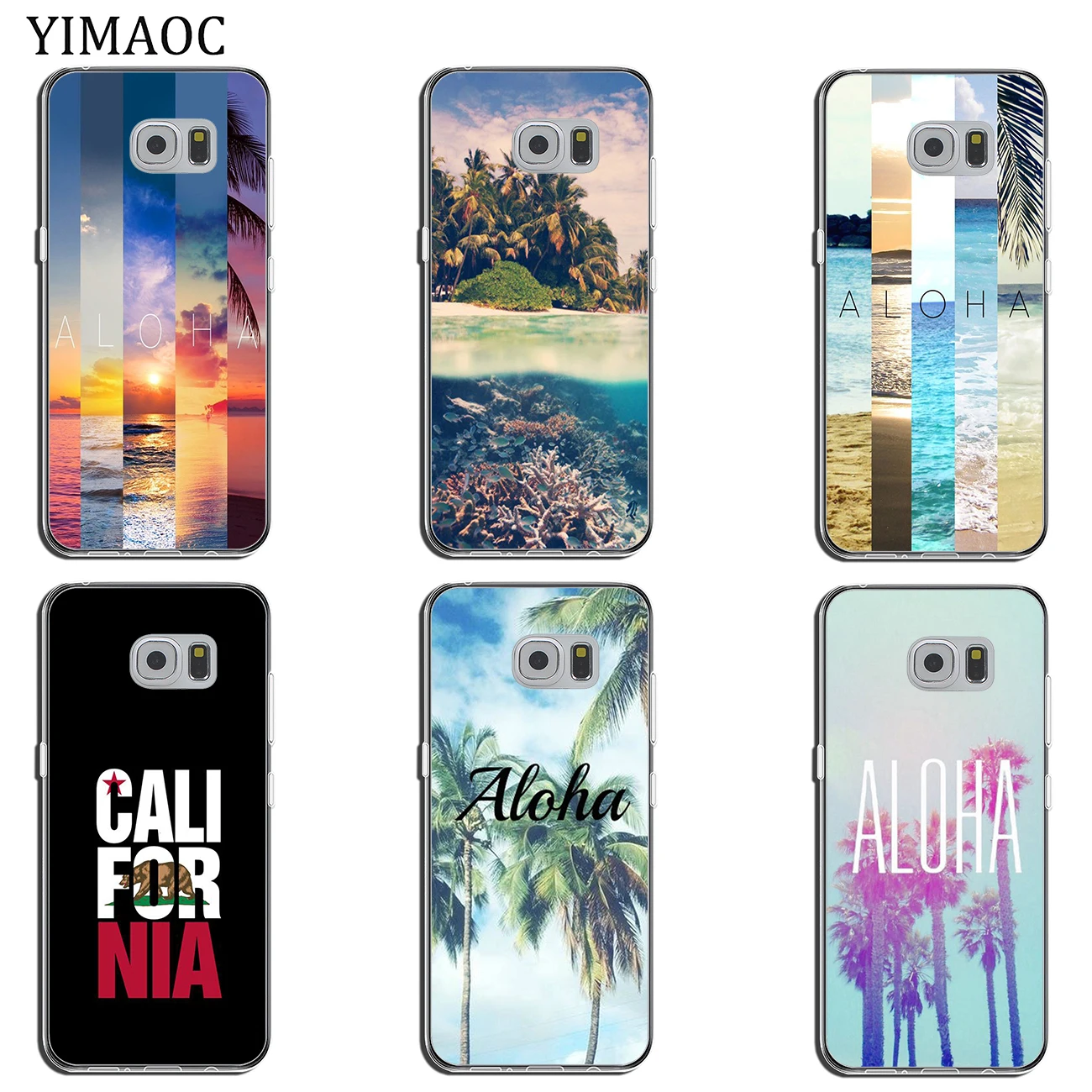 Летний Мягкий силиконовый чехол для телефона YIMAOC Beach Aloha Tree Samsung Galaxy S10 S9 S8 Note 10 Plus S7
