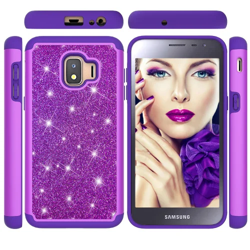 HYYGEDeal Phone cases Glitter Girls 2 in 1 Diamond Bling Shockproof case cover for Samsung Galaxy J2 Core 2018 | Мобильные телефоны