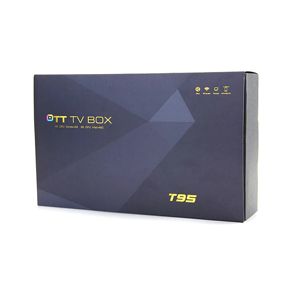 Smrat S905 Quad Core Android 5.1 OS tv box T95 1 ГБ + 8 поддержка КОДИ 16.0 BT 4.0 С UHD 4 К Streaming Media Player |