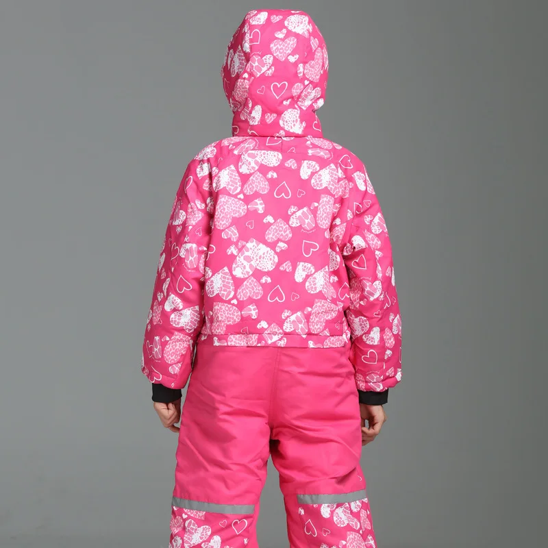 Для ношения при температуре максимум 30 градусов теплый зимний детский лыжный