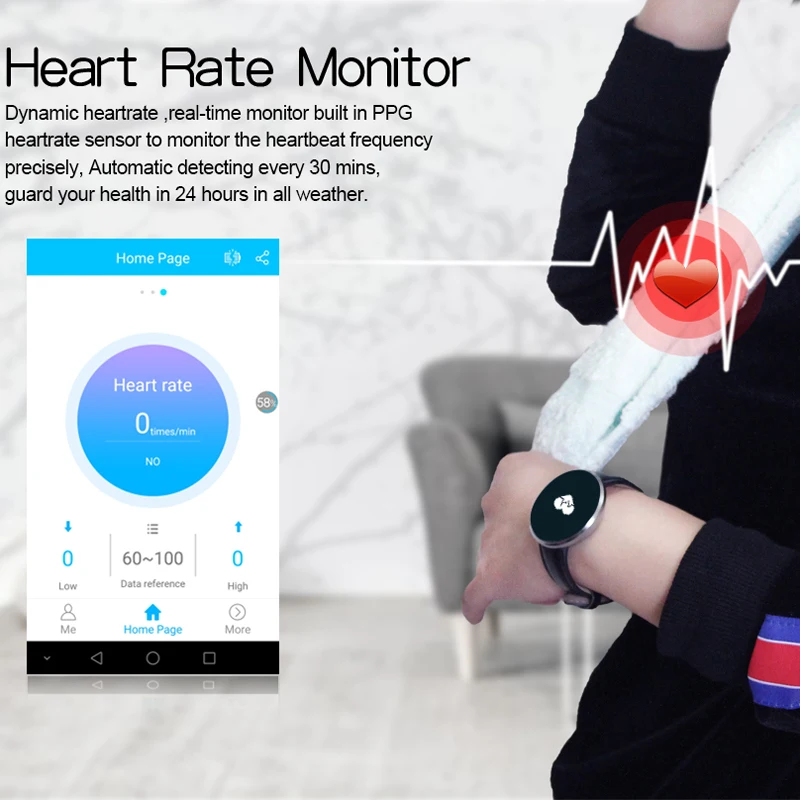 Wrist Watch Blood Pressure LCD Fitness Band SMS Alarm Clock Smart Heart Rate Weather Facebook Twittter Android Bracelet | Электроника