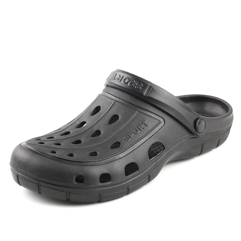 POOLOOP Slip On Spring Mens Sandals Lightweight Garden Crocus Clogs Casual Beach Water White Men Outdoor Shoes | Обувь