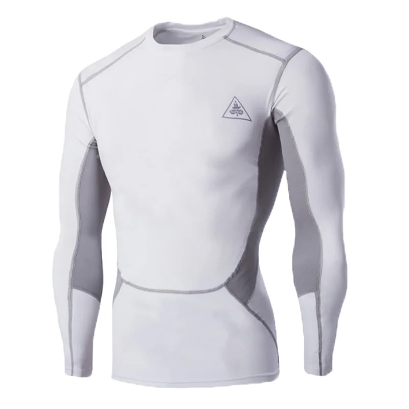Spring and Autumn Men's Long Sleeves Outdoor Sports T-shirt Running Breathable Perspiration Comfortable Round Neck Easy To Dry48 | Спорт и