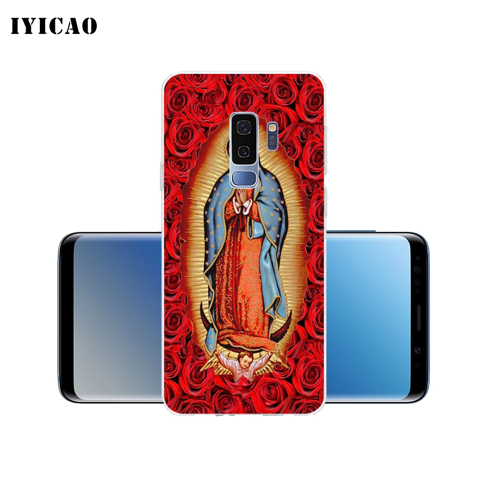 IYICAO virgen de guadalupe Мягкий силиконовый чехол для телефона Samsung Galaxy S10e S10 S9 S8 Plus S7 Edge TPU