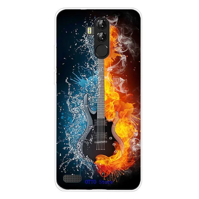 Глянцевый силиконовый чехол для Leagoo M9 защитный ТПУ бампер задняя крышка