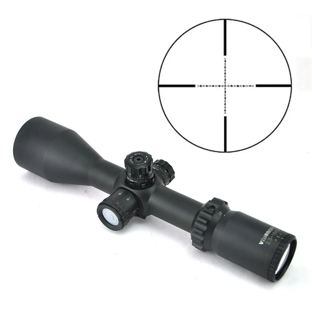 Оптический прицел для охотничьей винтовки Visionking 2 5 15x50 FFP с ночной подсветкой 223 .308