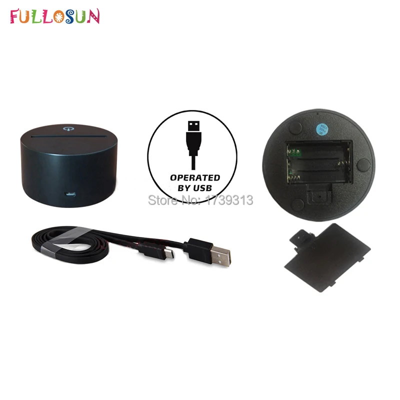 Светодиодная 3D лампа в виде Будды разноцветный Ганеш ночсветильник атмосферная