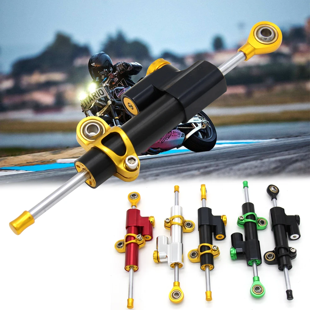 

high quality Motorcycle Motorcycle Handlebar Universal Shock Absorber Direction Damper Steering Stabilizer Damper Accessories