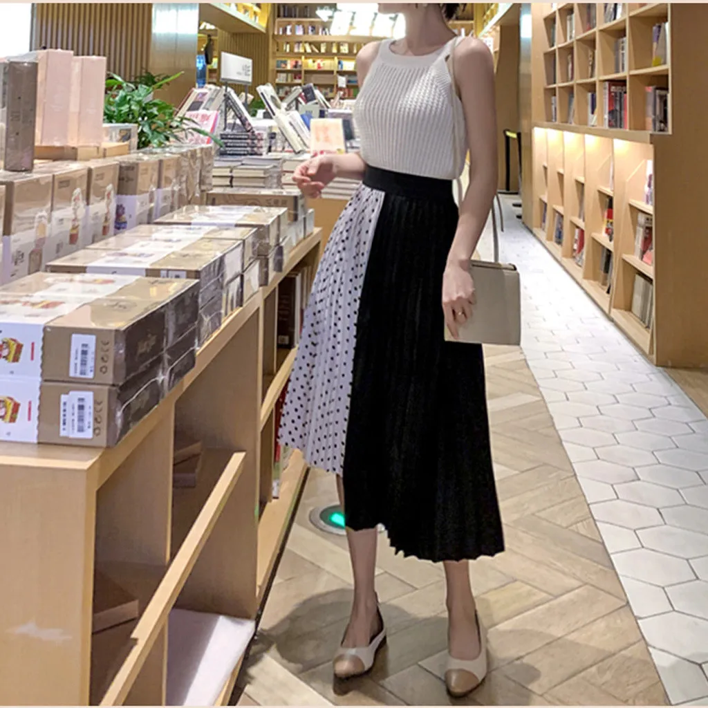 2019 Женская весенне-летняя эластичная длинная сетчатая юбка с высокой талией