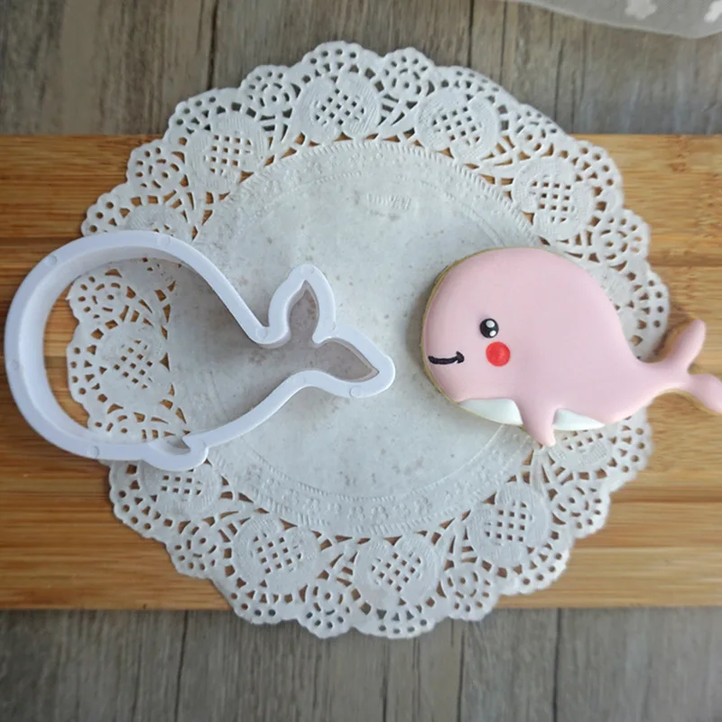 DIY Инструменты для выпечки fondant (сахарная) Пластиковая форма печенья прессформы