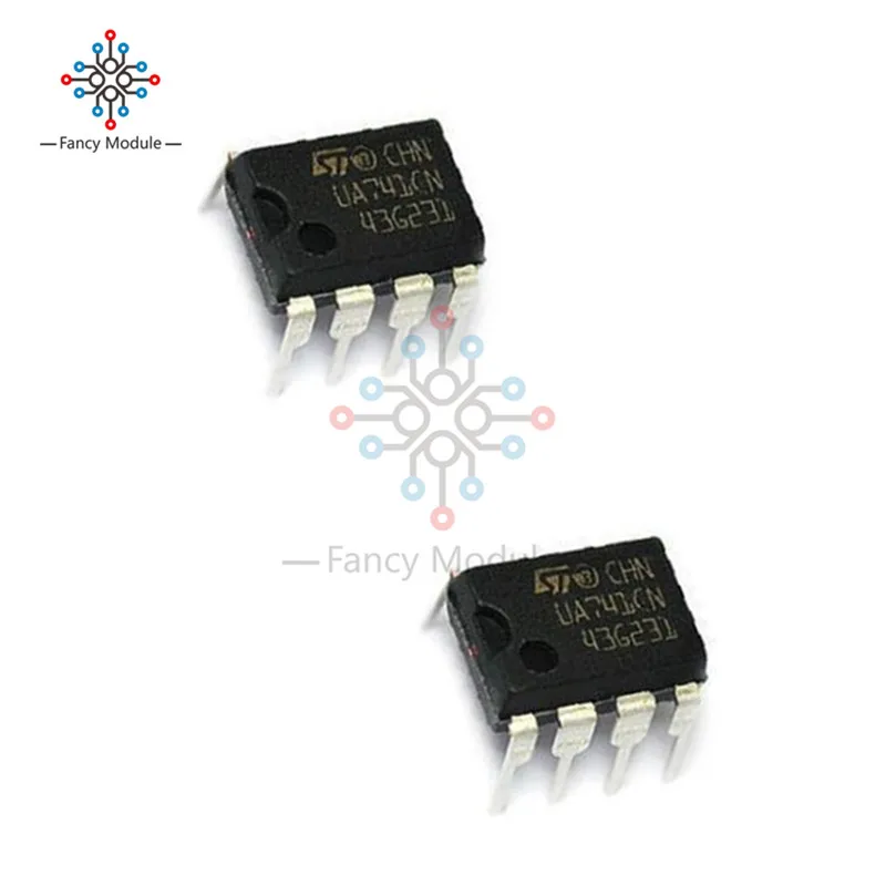 

10 шт., операционные усилители UA741CN DIP-8 UA741 LM741 UA741CP ST IC