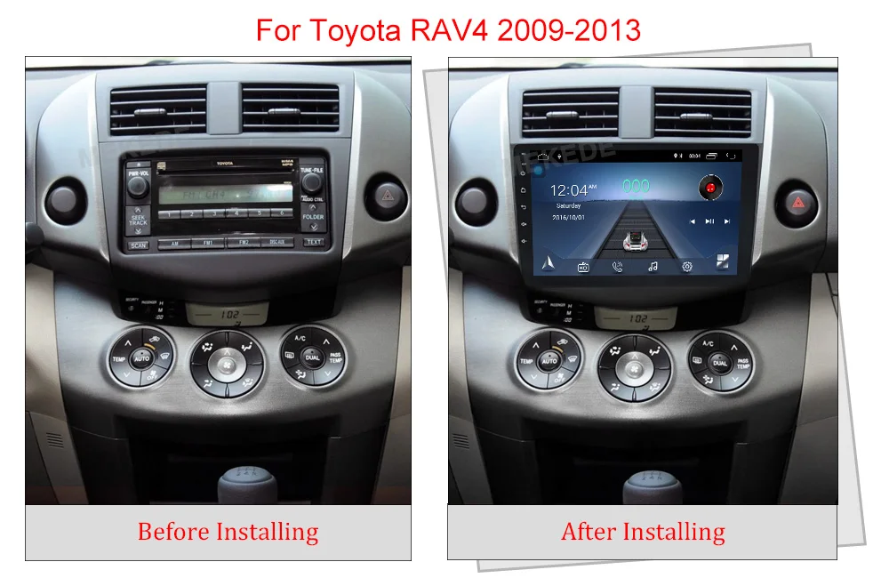 Mekede Android 8,1 автомобильный dvd-плеер для Toyota RAV4 Rav 4 2007 2008 2009 2010 2011 2 din 1024*600 gps навигация wifi 4 ядра