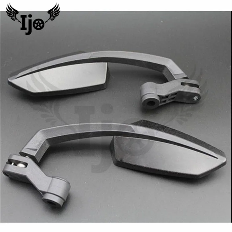 Бесплатная доставка черное индивидуальное боковое зеркало для мотоцикла