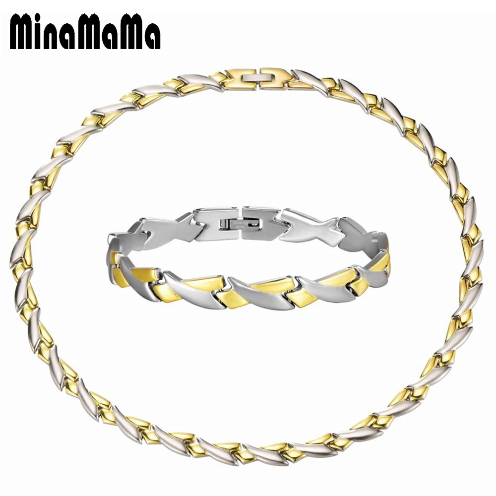 Комплект из колье и браслета нержавеющей стали|necklace bracelet|necklace setwholesale set |