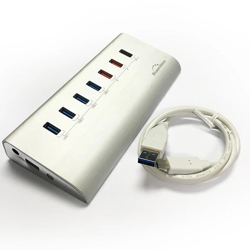 Удлинитель USB 3 0 (7 портов) с поддержкой быстрой зарядки 2 0|7 ports|usb hub2.0 usb |