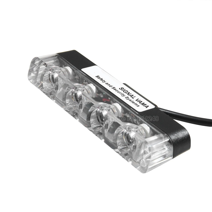 4X4LED ультра-тонкий проводной контроль 12 В Авто решетка стробоскоп Предупреждение ющий светильник мигающий DRL скорая помощь полицейский Дневной светильник s
