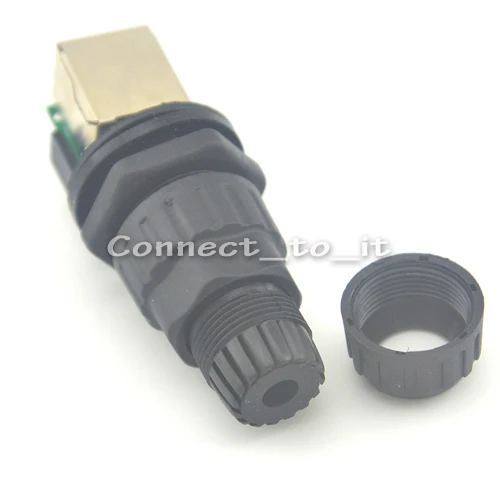 (5 комплектов в партии) RJ45 гнездо панель крепление IP68 Водонепроницаемые провода