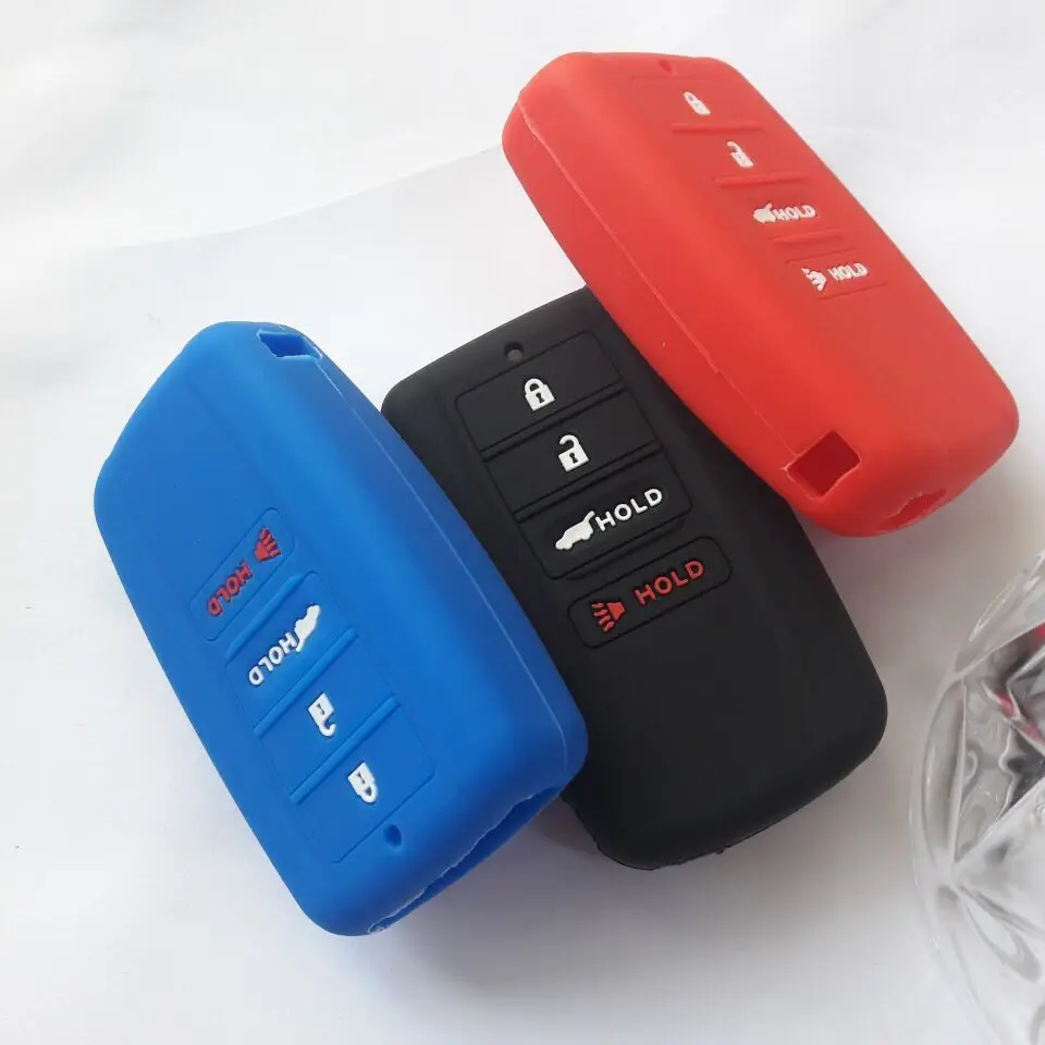 Силиконовый чехол для пульта дистанционного управления смарт ключей Acura 4 кнопки