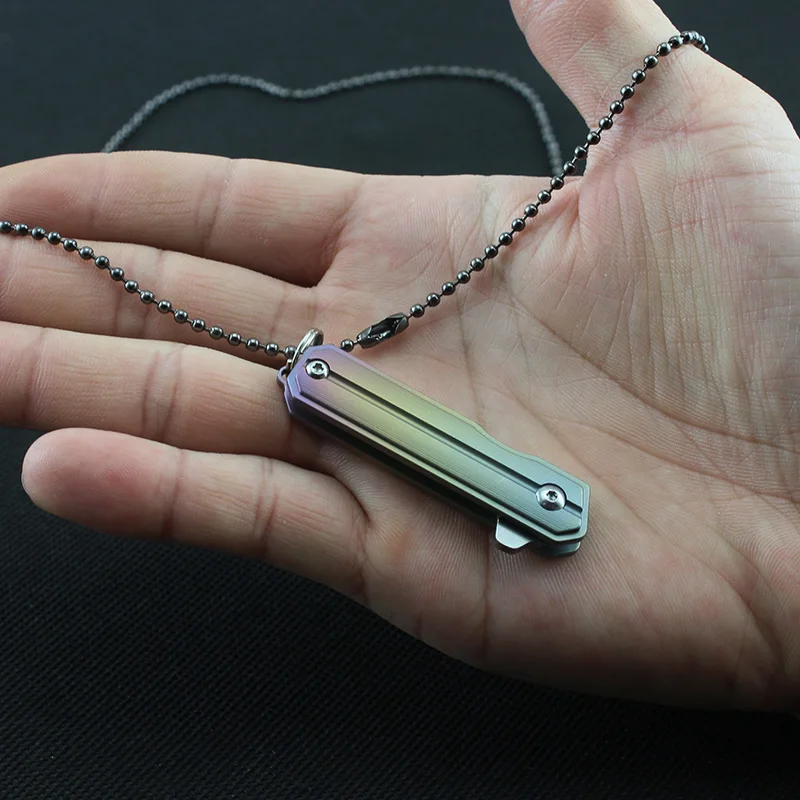 Samsend Sharp commander складной нож titanium сплав D2 сталь многофункциональный для кемпинга