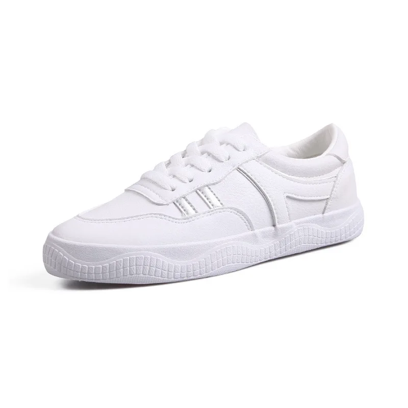 Женская кожаная обувь Новинка 2019 года модная женская повседневная на высокой