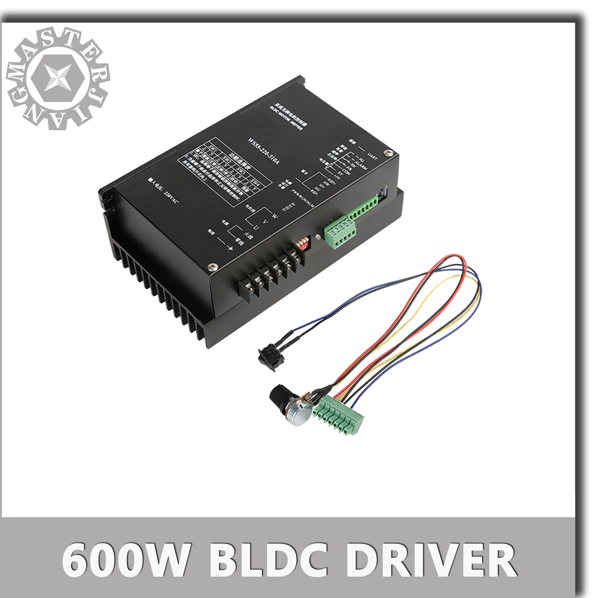 CNC Вход 220VAC Выход DC 600W BLDC WS55 220 310A для бесщеточный электродвигатель вращения