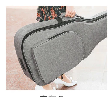 39 Inch Gray 36 39 41 дюймов Сумка для гитары чехол для переноски рюкзак Оксфорд акустическая народная гитара Gig сумка чехол с двойными плечевыми лямками - Цвет: 39 Inch Gray