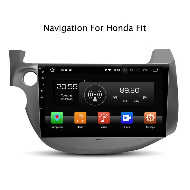 10.1 ДЮЙМОВЫЙ 4G ОЗУ 32G ВСТРОЕННОЙ ПАМЯТЬЮ ВОСЬМИЯДЕРНЫЙ ANDROID 9.0 АВТОМОБИЛЬНЫЙ DVD GPS НАВИГАЦИЯ ДЛЯ HONDA FIT 2008 2009 2010 2011-2013 РАДИО СТЕРЕО ON.