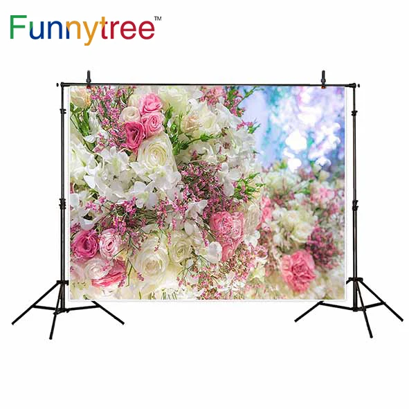

Funnytree backdrop for photographic studio flower wedding bokeh colorful professional background photocall photobooth printed