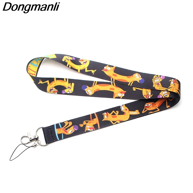 Брелок для ключей P3539 Dongmanli с милым котом ремешки идентификационных карт