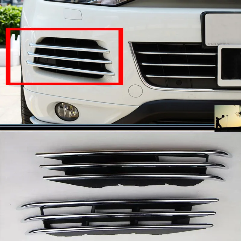 Автомобильный Стайлинг ABS Хромированная передняя крышка задних противотуманных