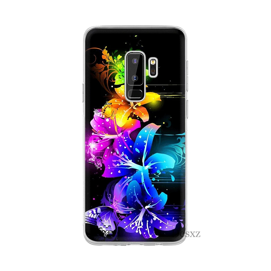 Чехол Desxz с неоновым цветком для Samsung Galaxy A3 A5 A6 A7 A8 A9 A10 A30 A40 A50 A70 защитный чехол |