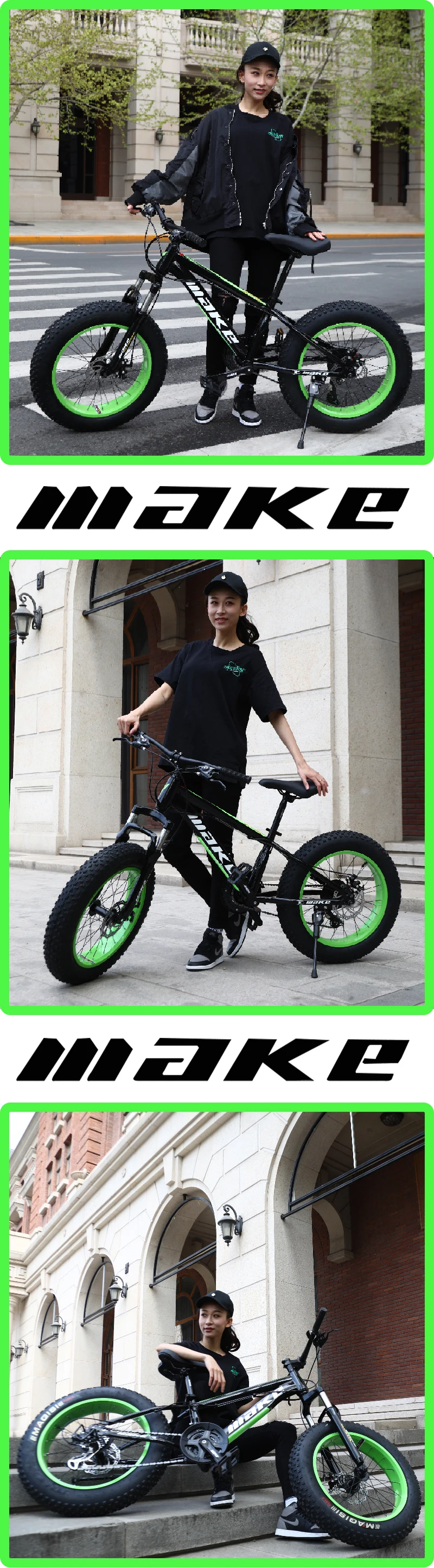 Сделать стальную раму, Fatbike 20 колесо, 24 скорости SHIMANO