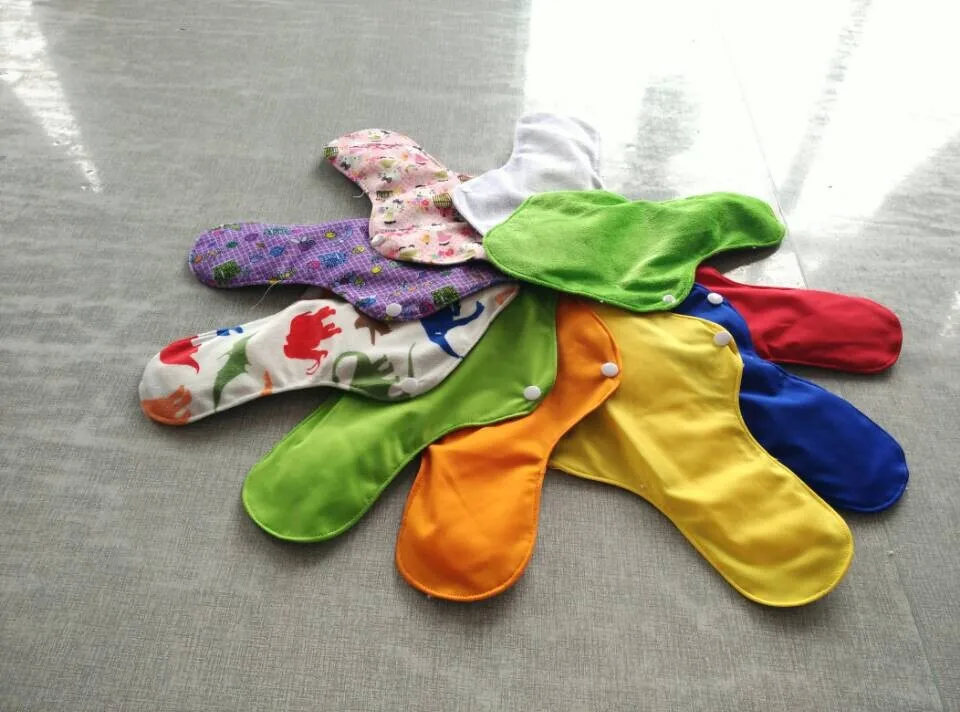 Горячая Распродажа Многоразовые моющиеся бамбуковые прокладки для ткани